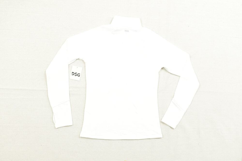 NEW DSG Women's Regular Size XS White Run Grid 1/4 Zip Pullover Top